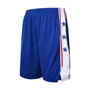 blank philadelphia 76ers blue basketball shorts wholesale