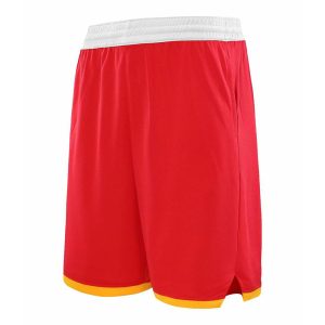 plain rockets red basketball shorts with pockets wholesale